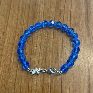 Swarovski Blue Crystal Bead Bracelet